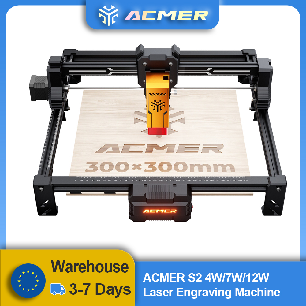 ACMER S2 12W Laser Engraver an - Industrial Laser Printing Machine ulasan dan harga