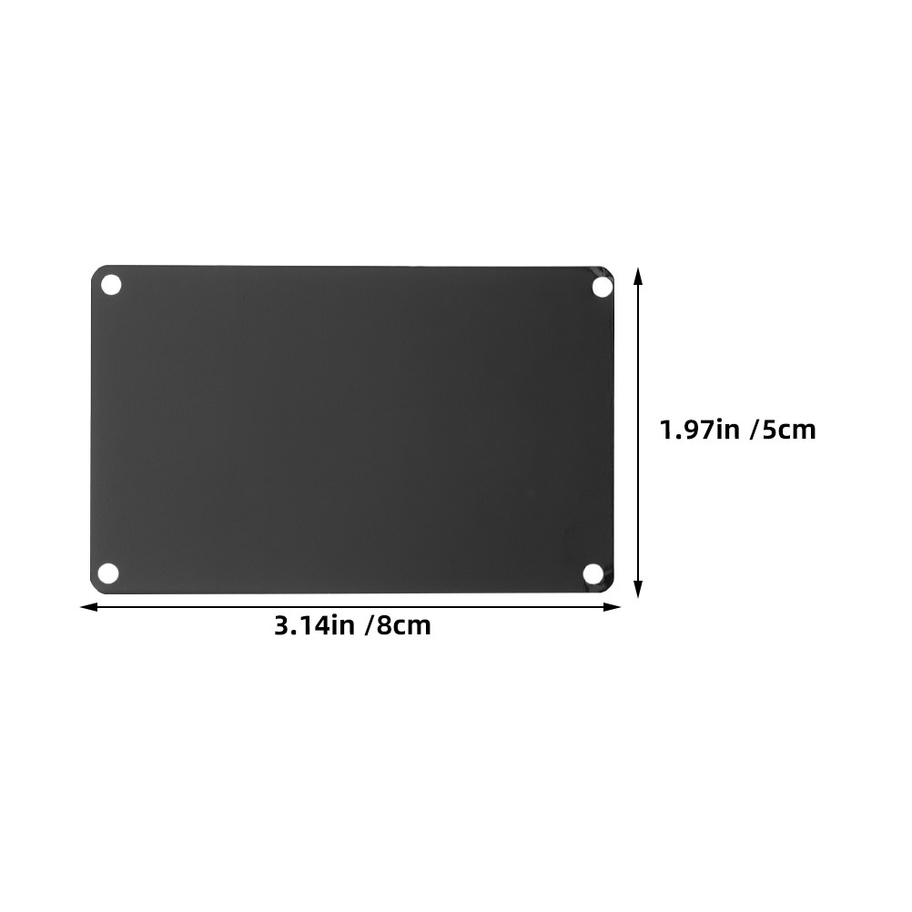 10Pcs Blank Aluminum Nameplate - Industrial Lasers ulasan dan harga